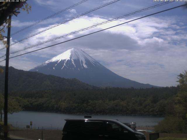 西湖からの富士山