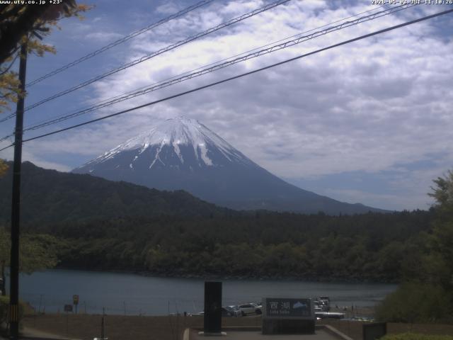西湖からの富士山