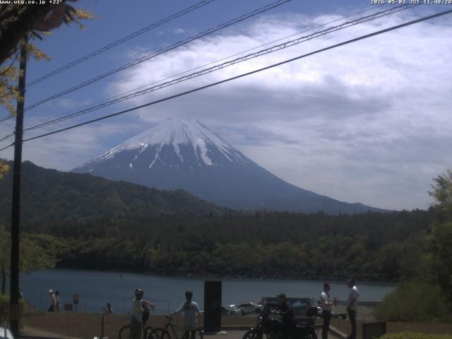 西湖からの富士山