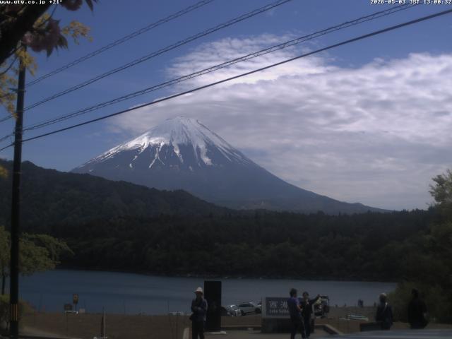 西湖からの富士山