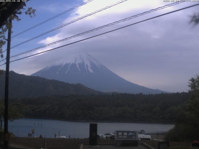 西湖からの富士山