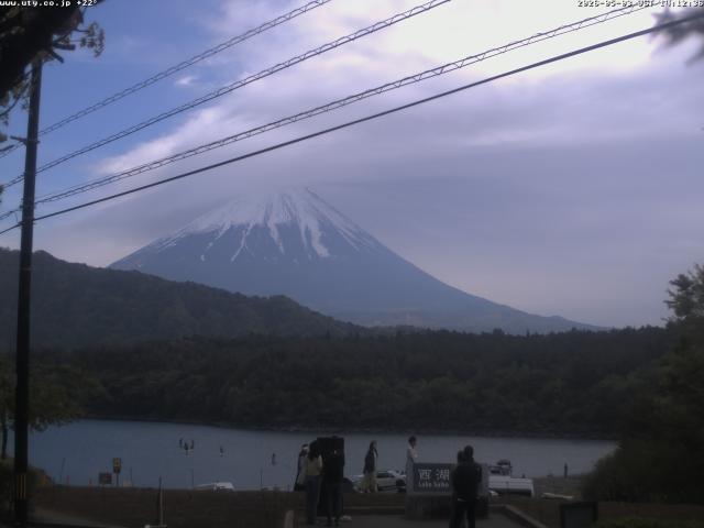 西湖からの富士山