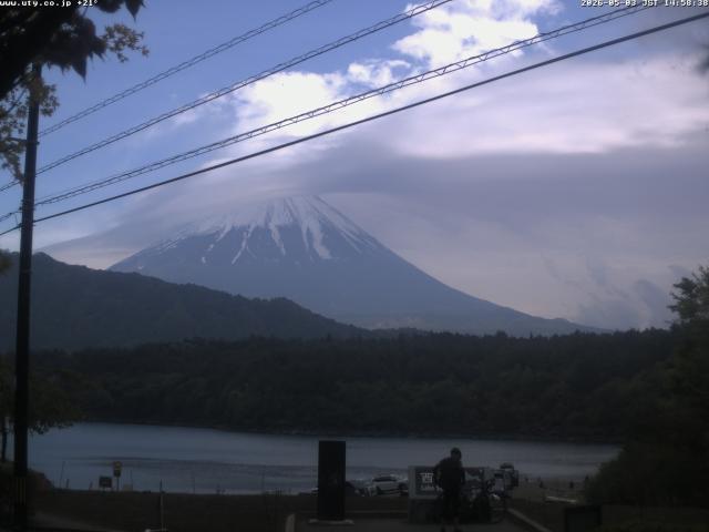 西湖からの富士山