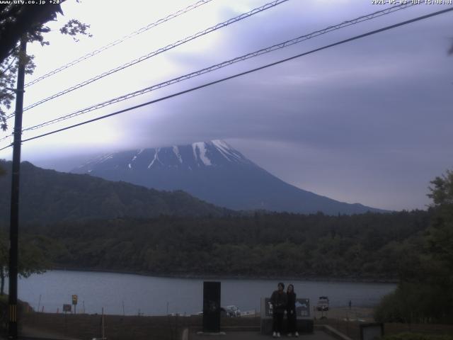 西湖からの富士山