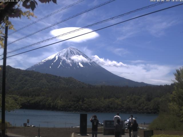 西湖からの富士山