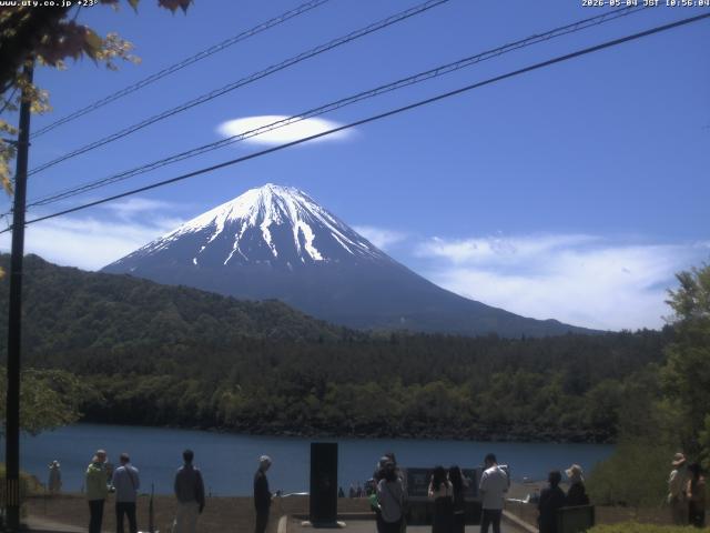 西湖からの富士山