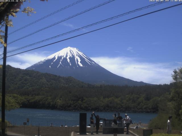 西湖からの富士山