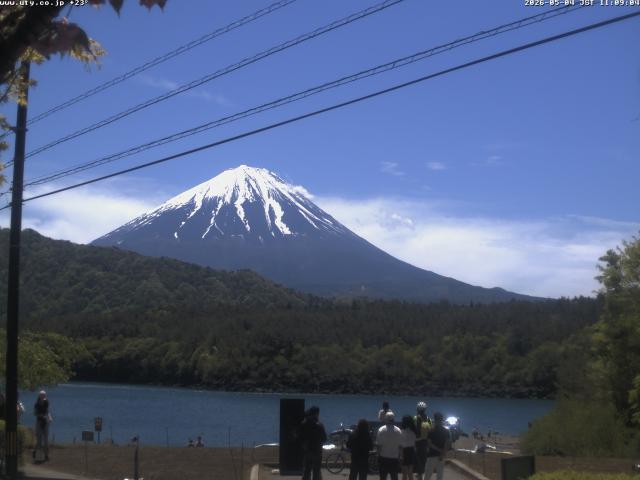 西湖からの富士山
