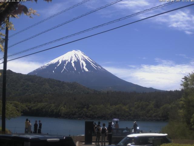 西湖からの富士山