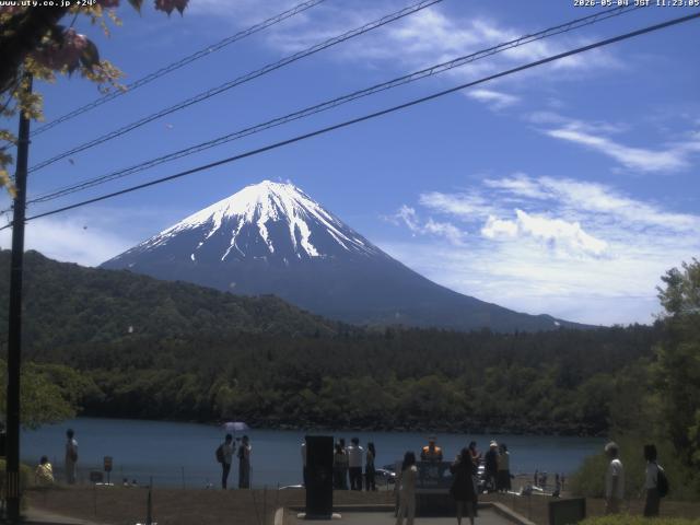 西湖からの富士山