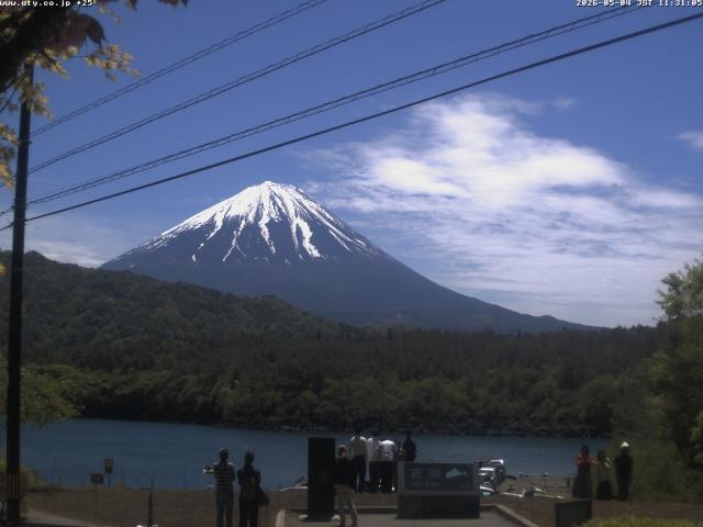 西湖からの富士山
