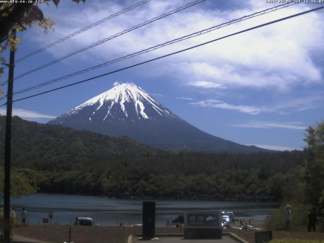 西湖からの富士山