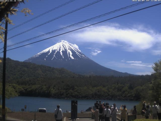 西湖からの富士山