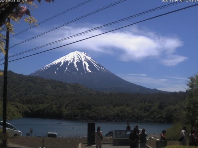 西湖からの富士山