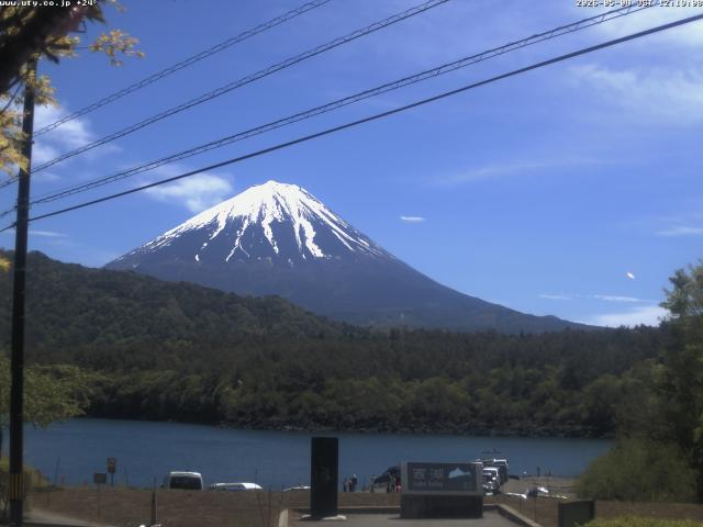 西湖からの富士山