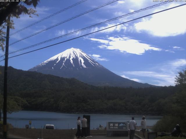 西湖からの富士山