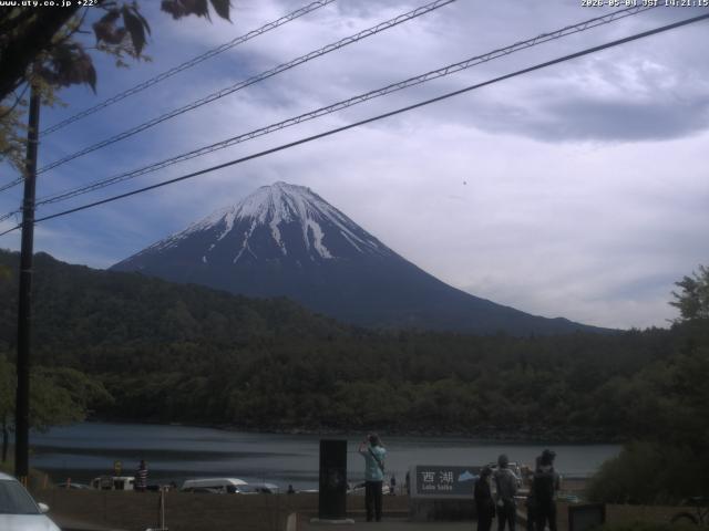 西湖からの富士山