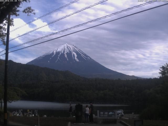 西湖からの富士山