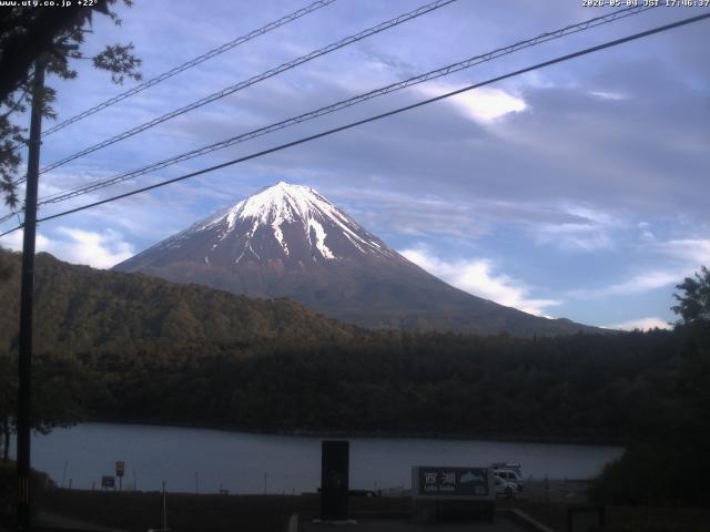 西湖からの富士山