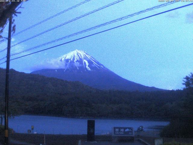 西湖からの富士山
