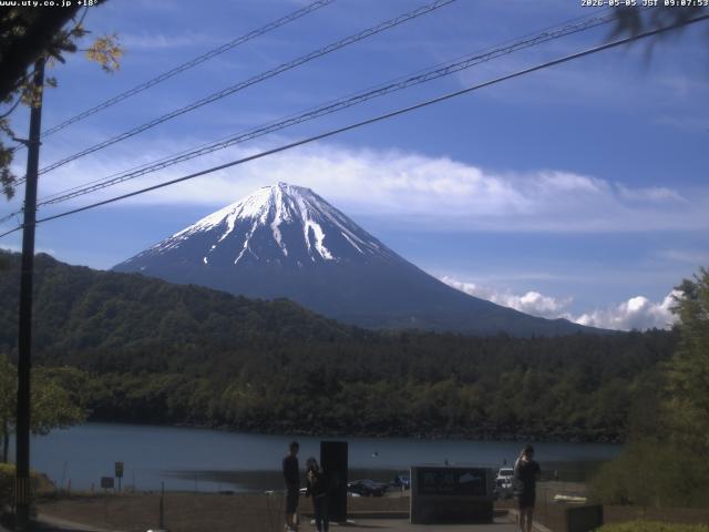 西湖からの富士山