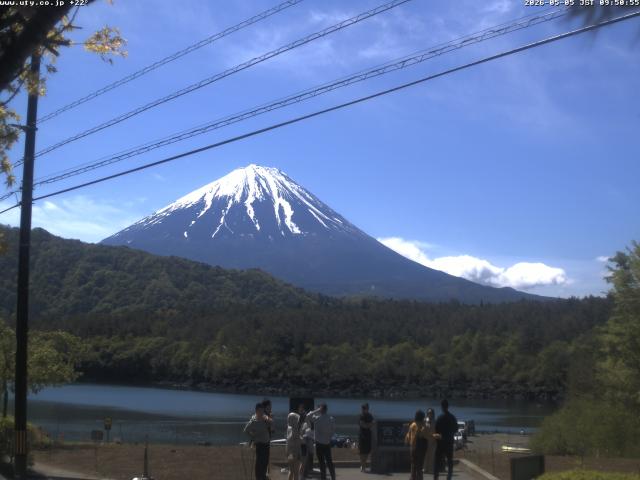 西湖からの富士山