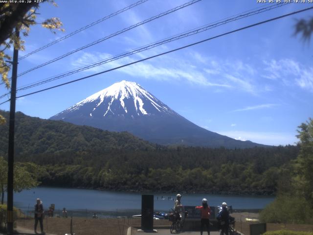 西湖からの富士山
