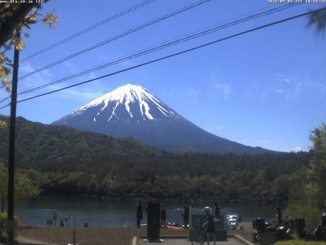 西湖からの富士山