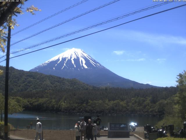 西湖からの富士山