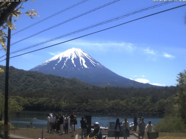 西湖からの富士山