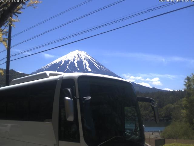 西湖からの富士山