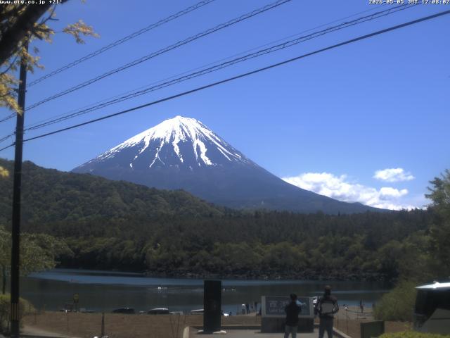 西湖からの富士山