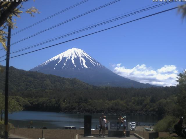 西湖からの富士山