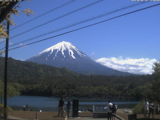 西湖からの富士山