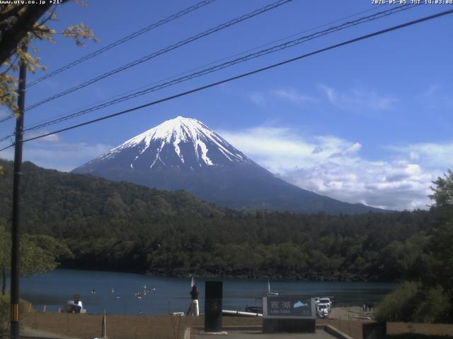 西湖からの富士山