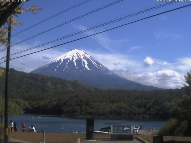 西湖からの富士山
