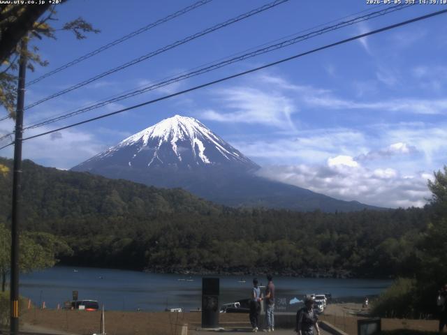 西湖からの富士山
