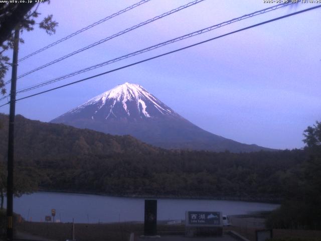 西湖からの富士山