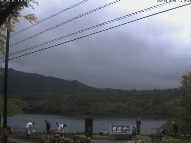西湖からの富士山