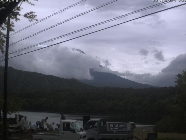 西湖からの富士山