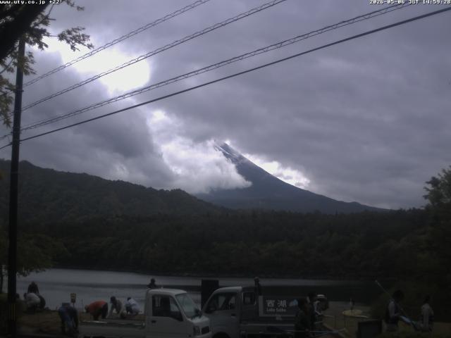 西湖からの富士山