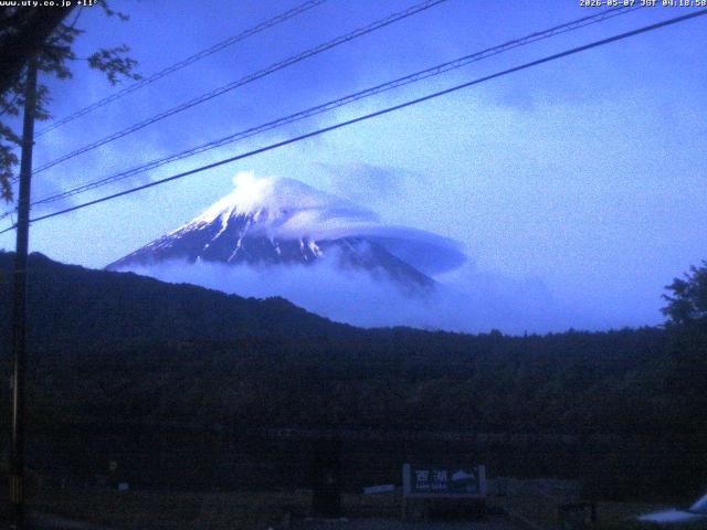 西湖からの富士山