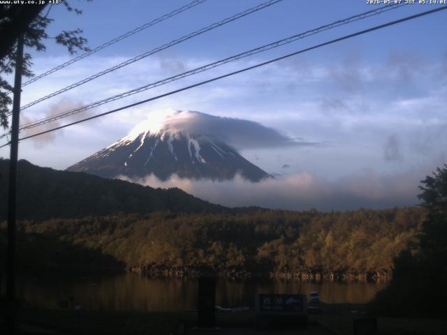 西湖からの富士山