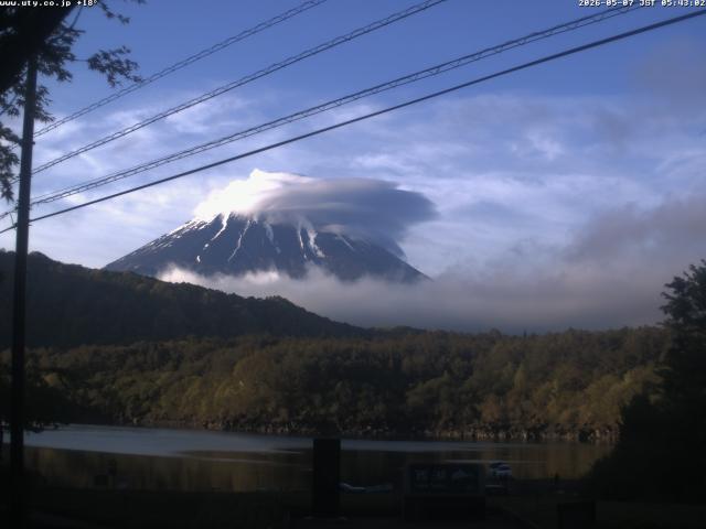 西湖からの富士山