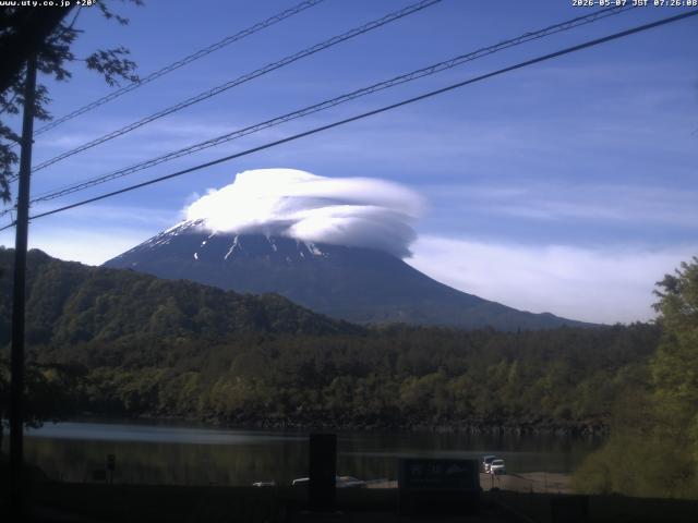 西湖からの富士山