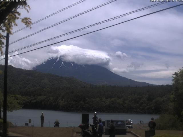 西湖からの富士山