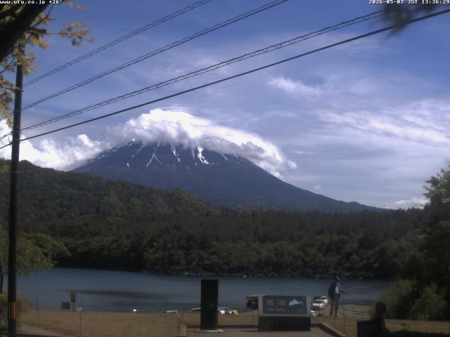 西湖からの富士山