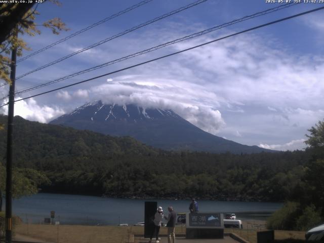 西湖からの富士山
