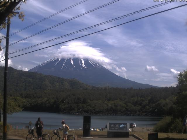 西湖からの富士山