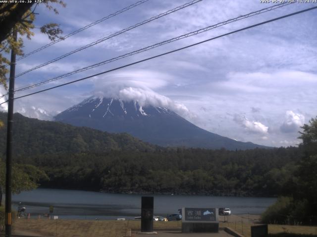 西湖からの富士山